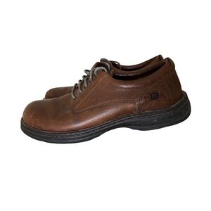 Born Mens 11.5 Brown Leather Lace Up Oxford Shoes Heritage Business Casual work